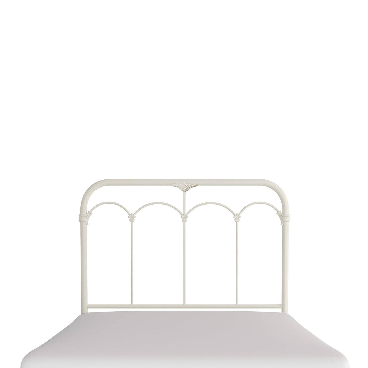 King Soft White Metal Headboard C178998