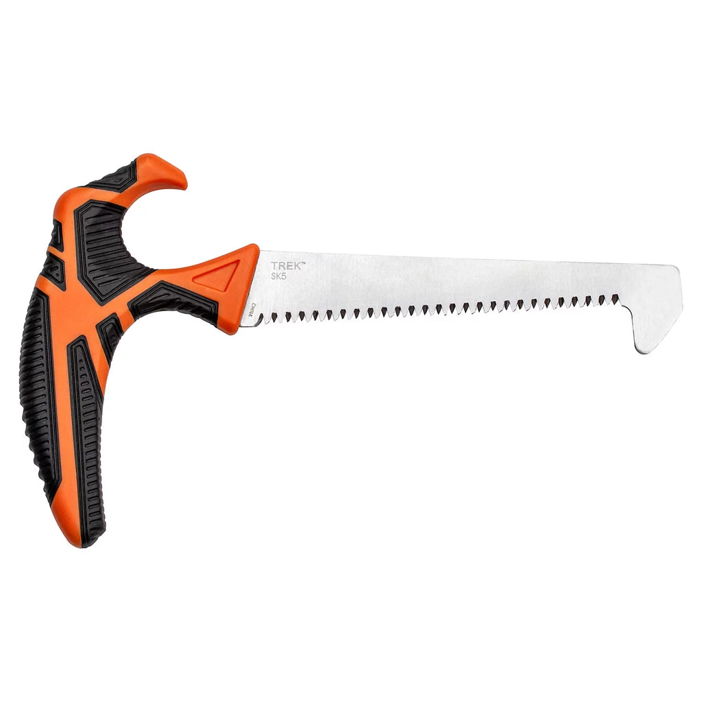5" Carbon Steel Blade Orange/Black Handle Game Clean Saw I693565