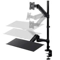Sit-Stand Articulating Monitor and Keyboard Workstation B955