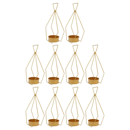 10pcs Gold Metal Flower Vases L611406
