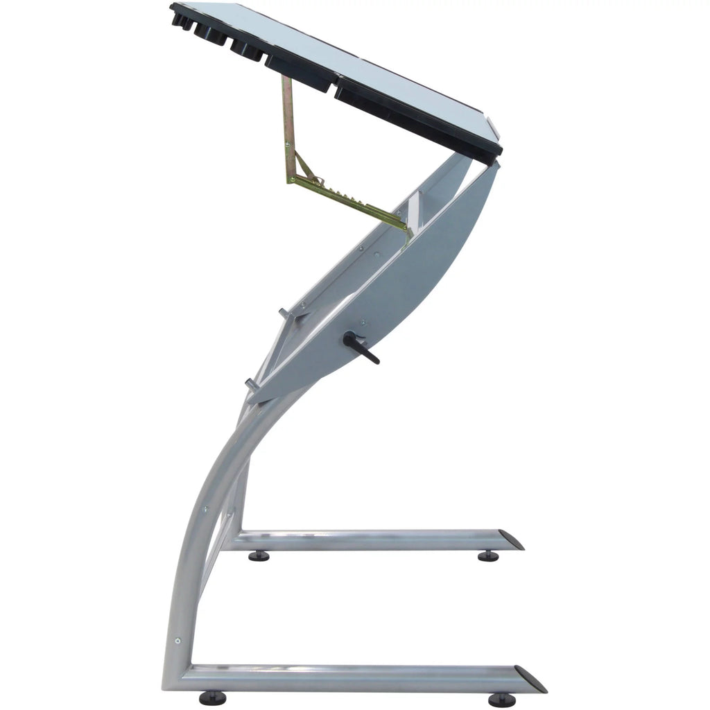 Adjustable Glass Top Crafting Table K7594