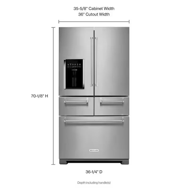 French Door Refrigerator in Stainless Steel A954560