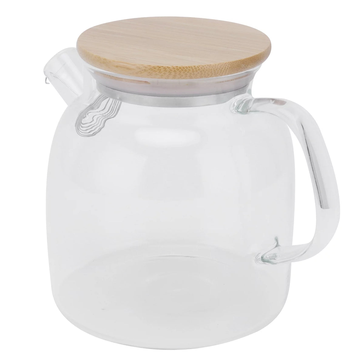 Transparent Glass Tea Pot 600ml Heat Resistant U587002