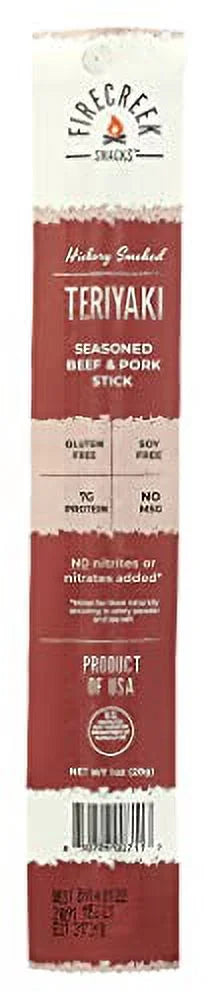 Teriyaki Hickory Smoked Beef Jerky Meat Stick, 20 I29112