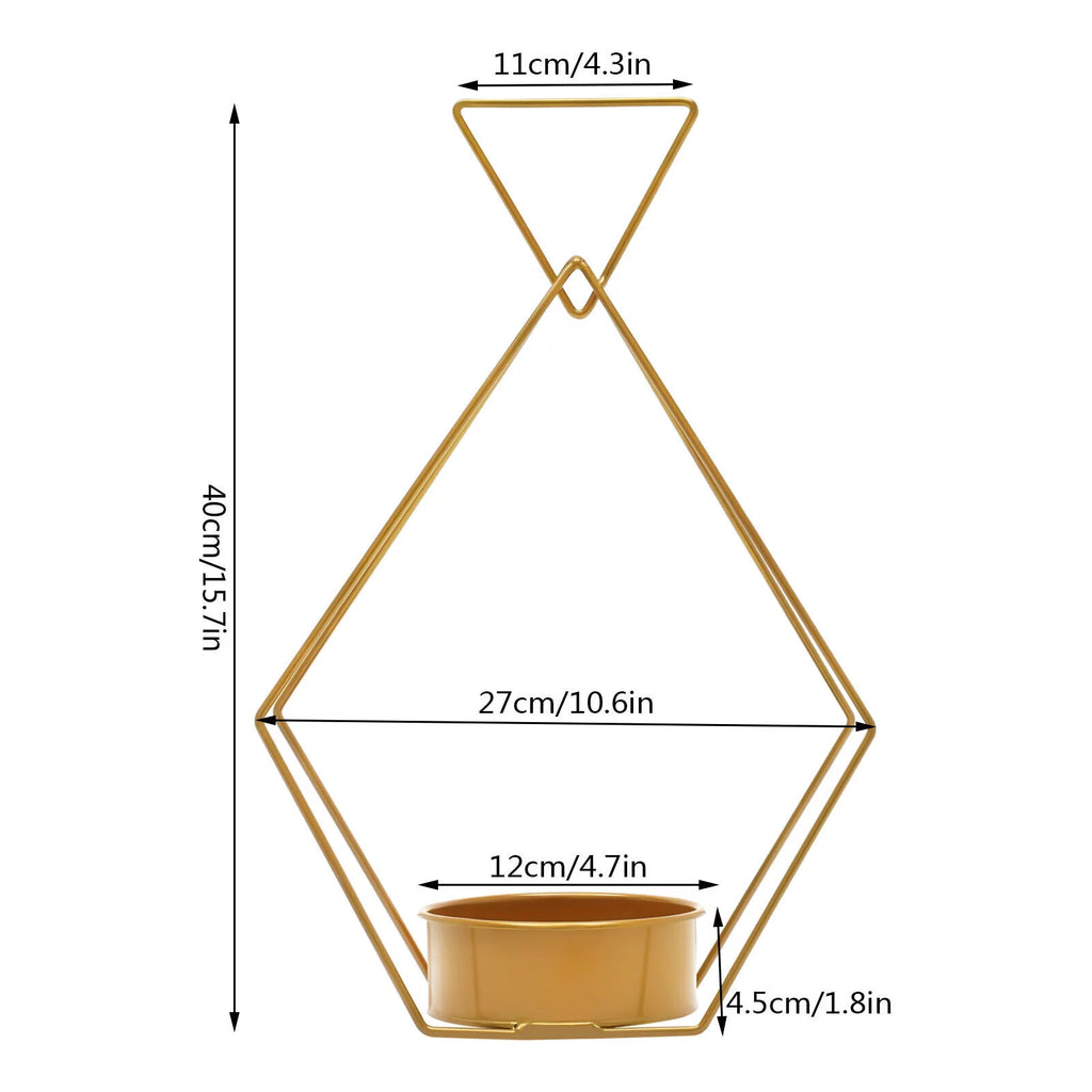 10pcs Gold Metal Flower Vases L611406
