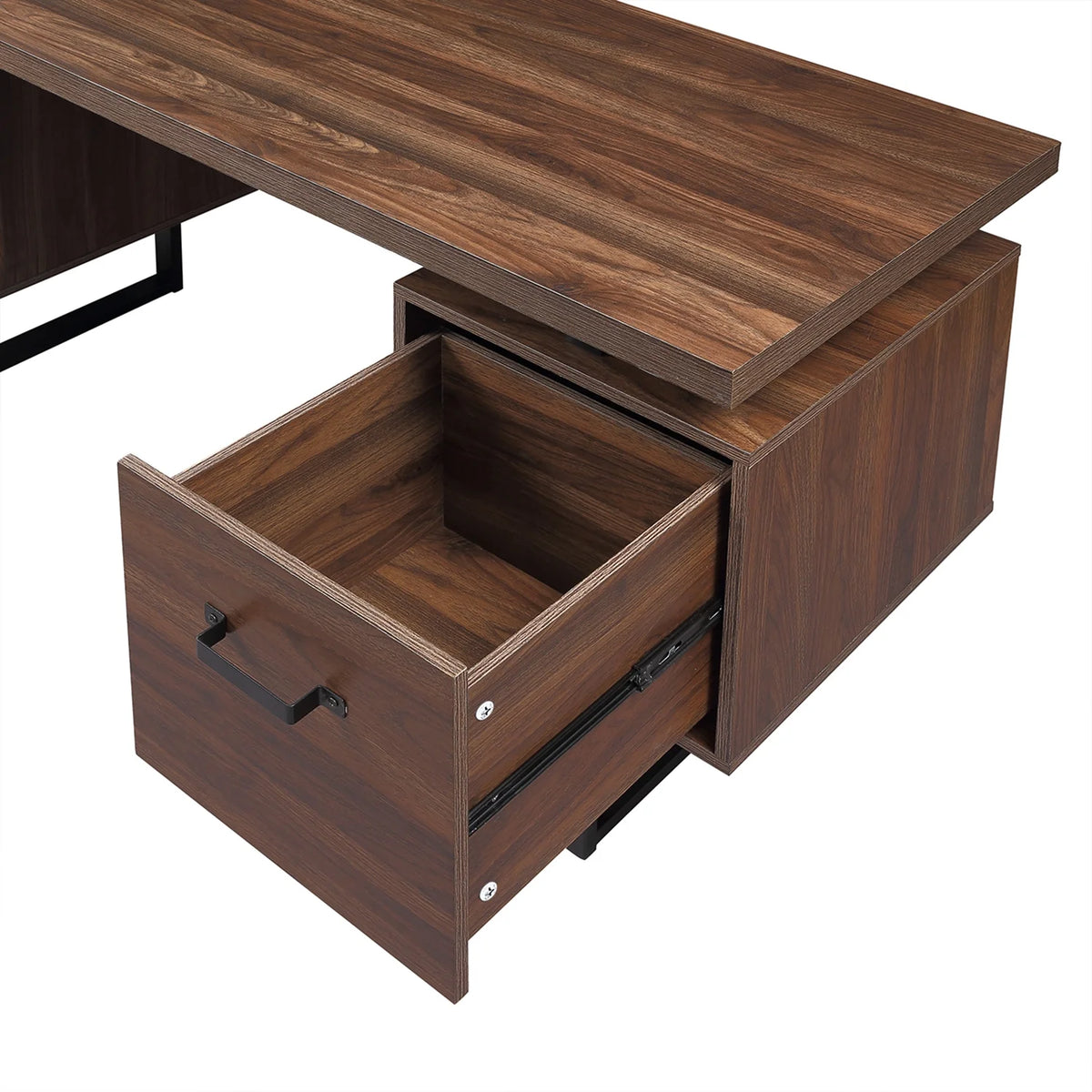Computer Desk with Drawers 59 inch Writing Table U496251