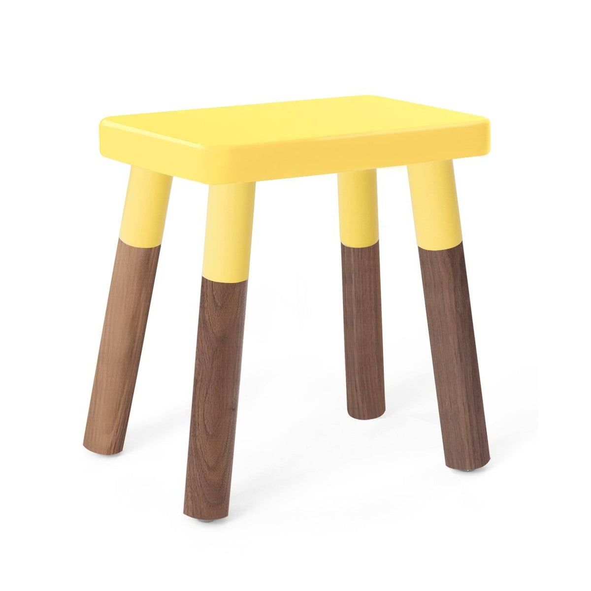 Set of 2 Wood Veneer Kids Chairs Walnut/Pink W578522