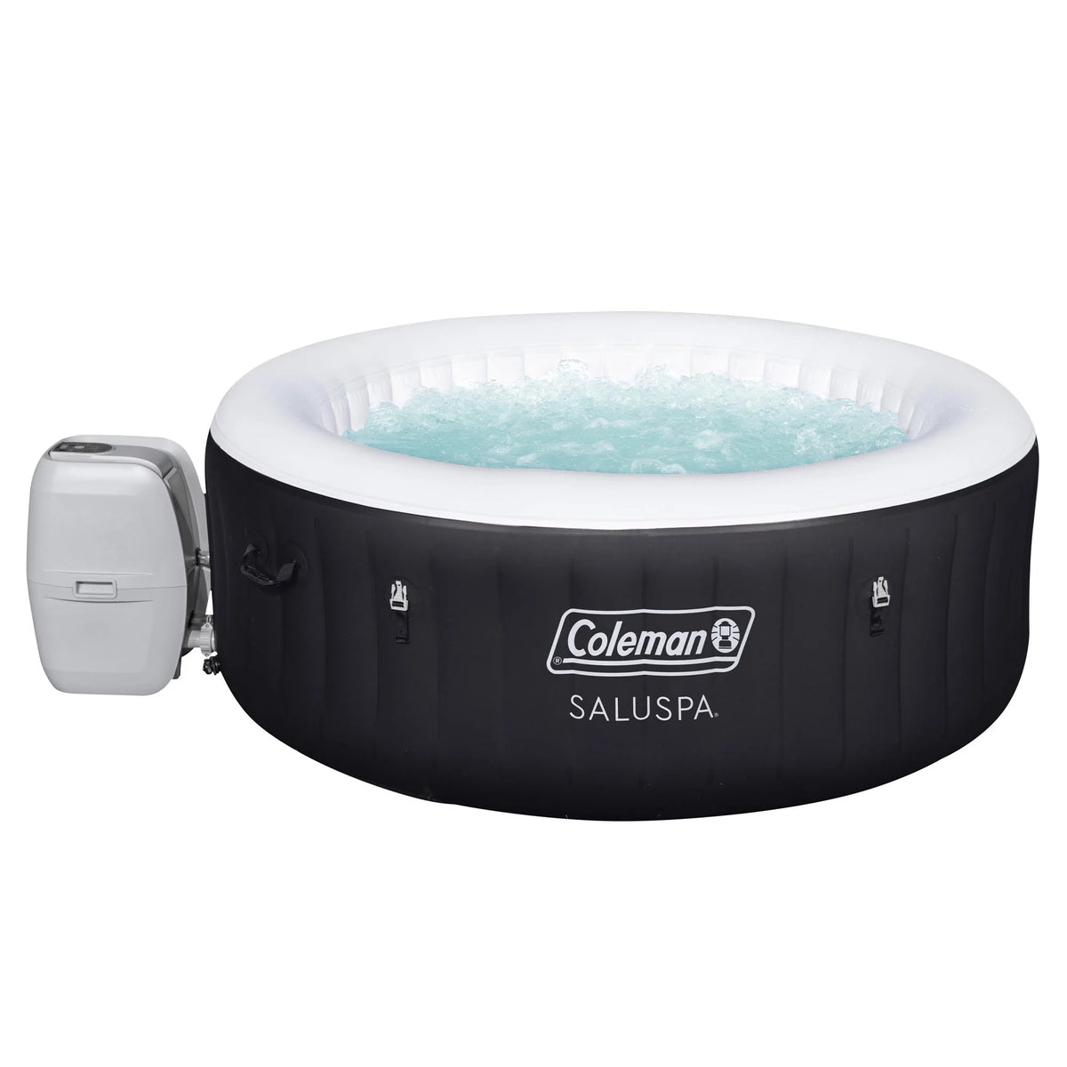 4 Person Inflatable Hot Tub Spa with 12 Filter Cartridges V5736
