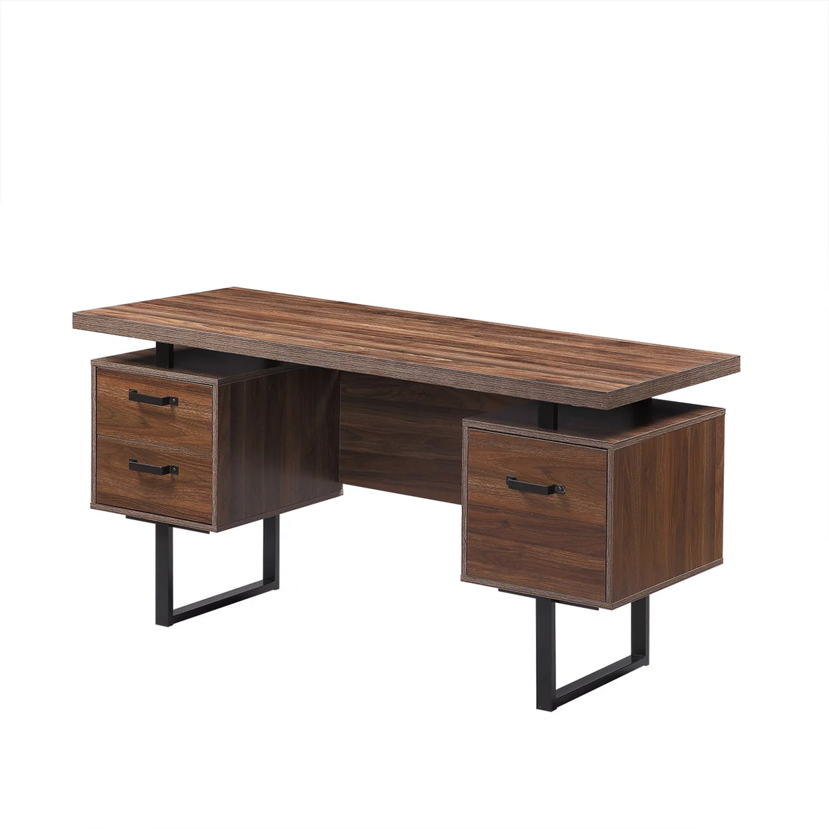 Computer Desk with Drawers 59 inch Writing Table U496251