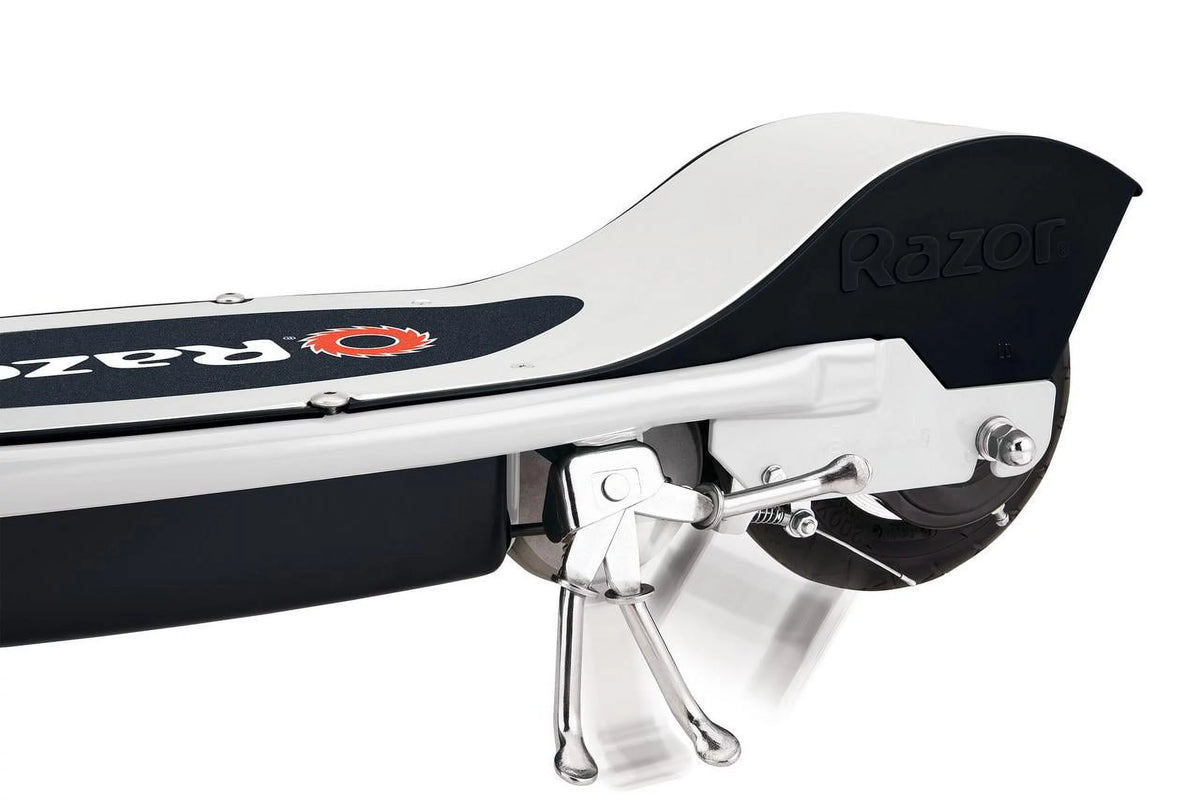 White Electric Scooter with 8" Pneumatic Front Tire D676624