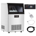 130lbs/24H Stainless Steel Under Counter Ice Machine with 44lbs Ice Storage U851813