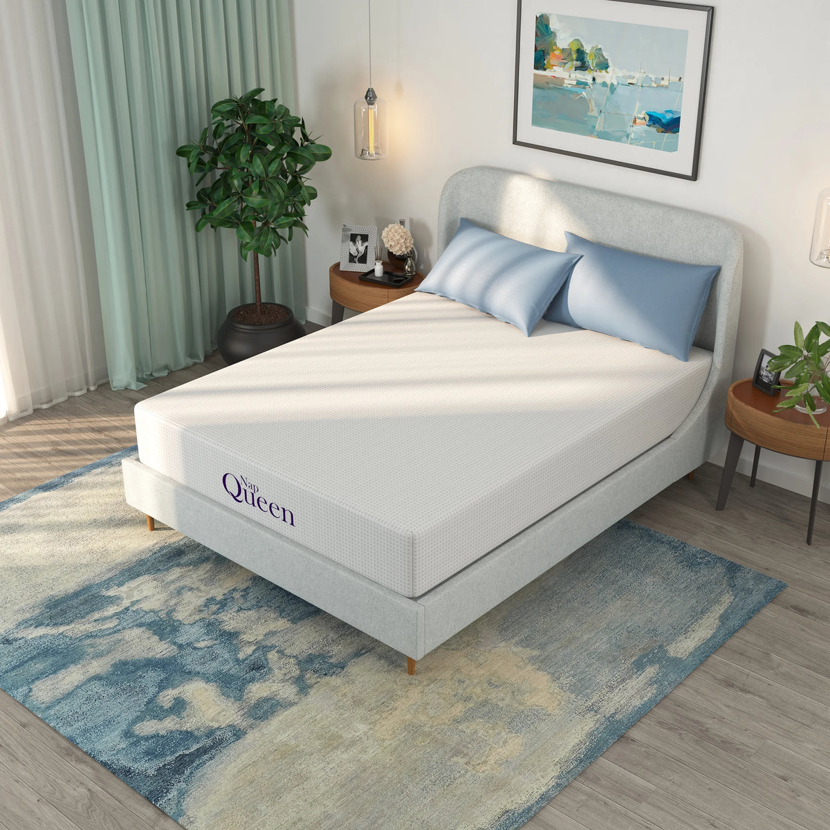 Charcoal Memory Foam Mattress, Full, with Antimicrobial Cover S83848