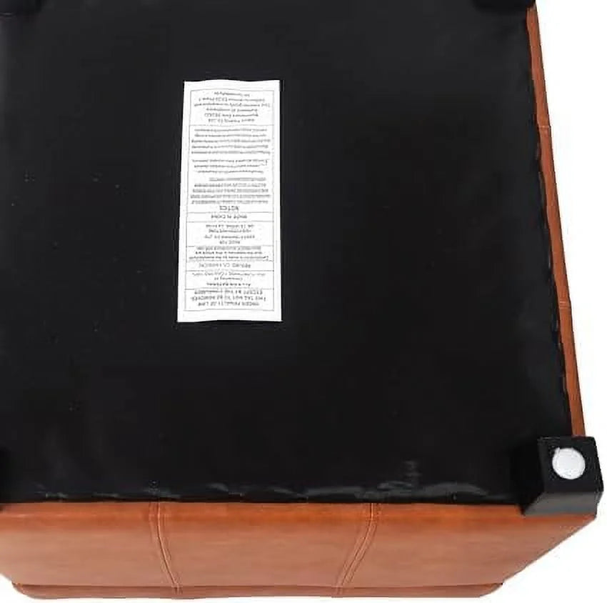 Square PU Leather Tufted Cube Ottoman Z100449