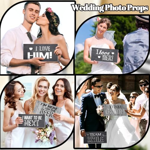 Christmas Photo Booth Props Double Sided 11x5.5 Inch Red and Green PVC O813