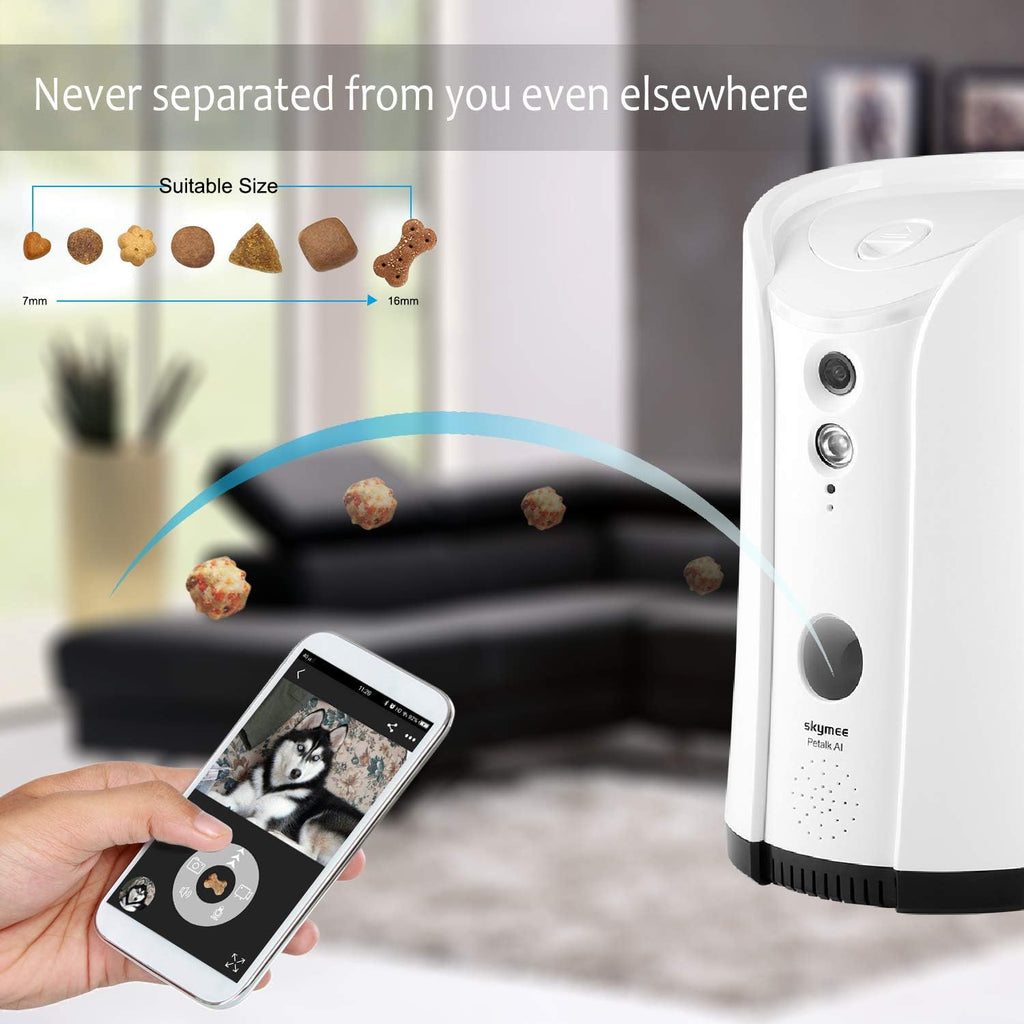 Dog Camera Treat Dispenser with Two-Way Audio and Night Vision V43221