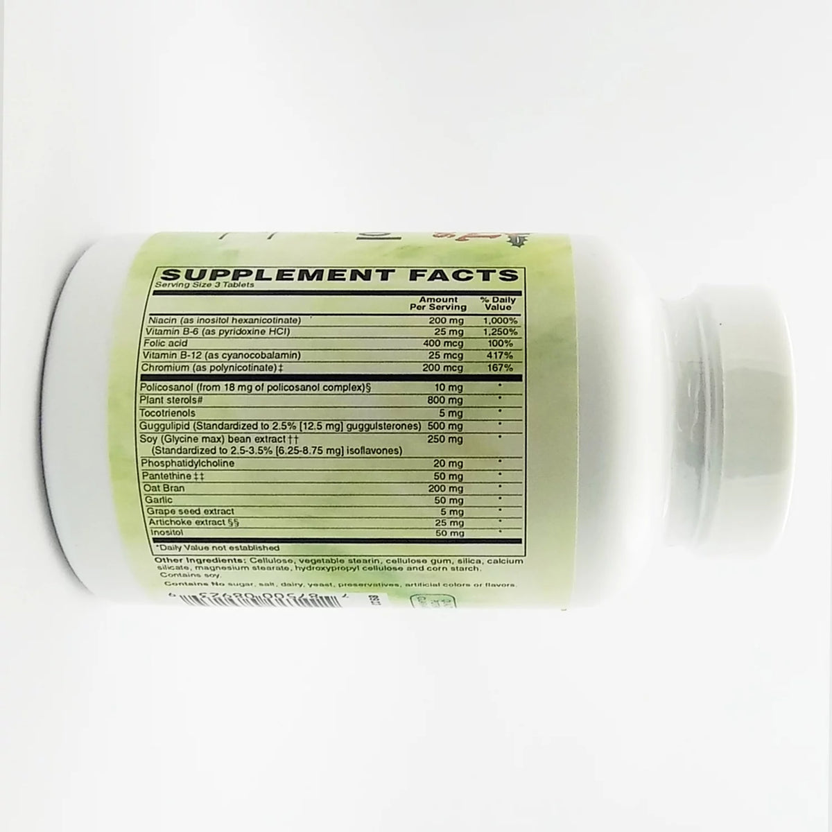180 Tablets Herbs and Vitamins Cholesterol Support C88989