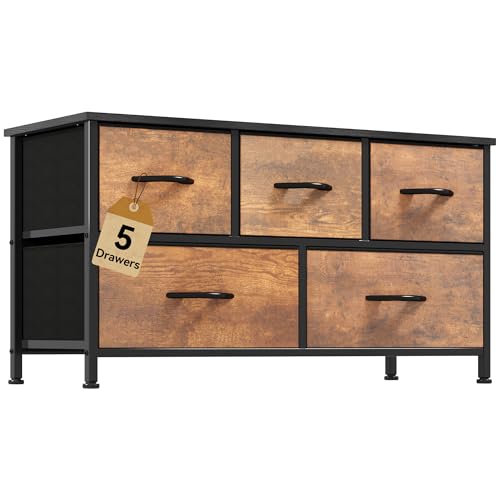 Fabric 5 Drawer Dresser C756649