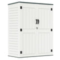 Light Grey HDPE Resin Outdoor Storage Shed A429