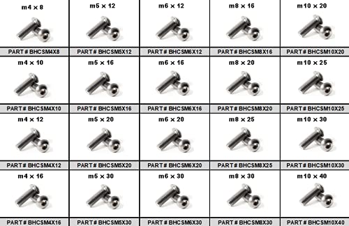 Metric Button Socket Cap Screws Assortment in Metal Tray R359