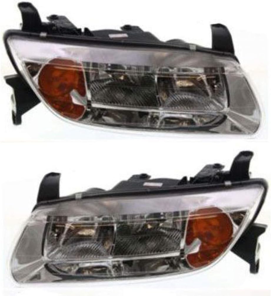 Halogen Headlight Assembly Pair for Saturn LW200 LW300 Sedan Wagon T689