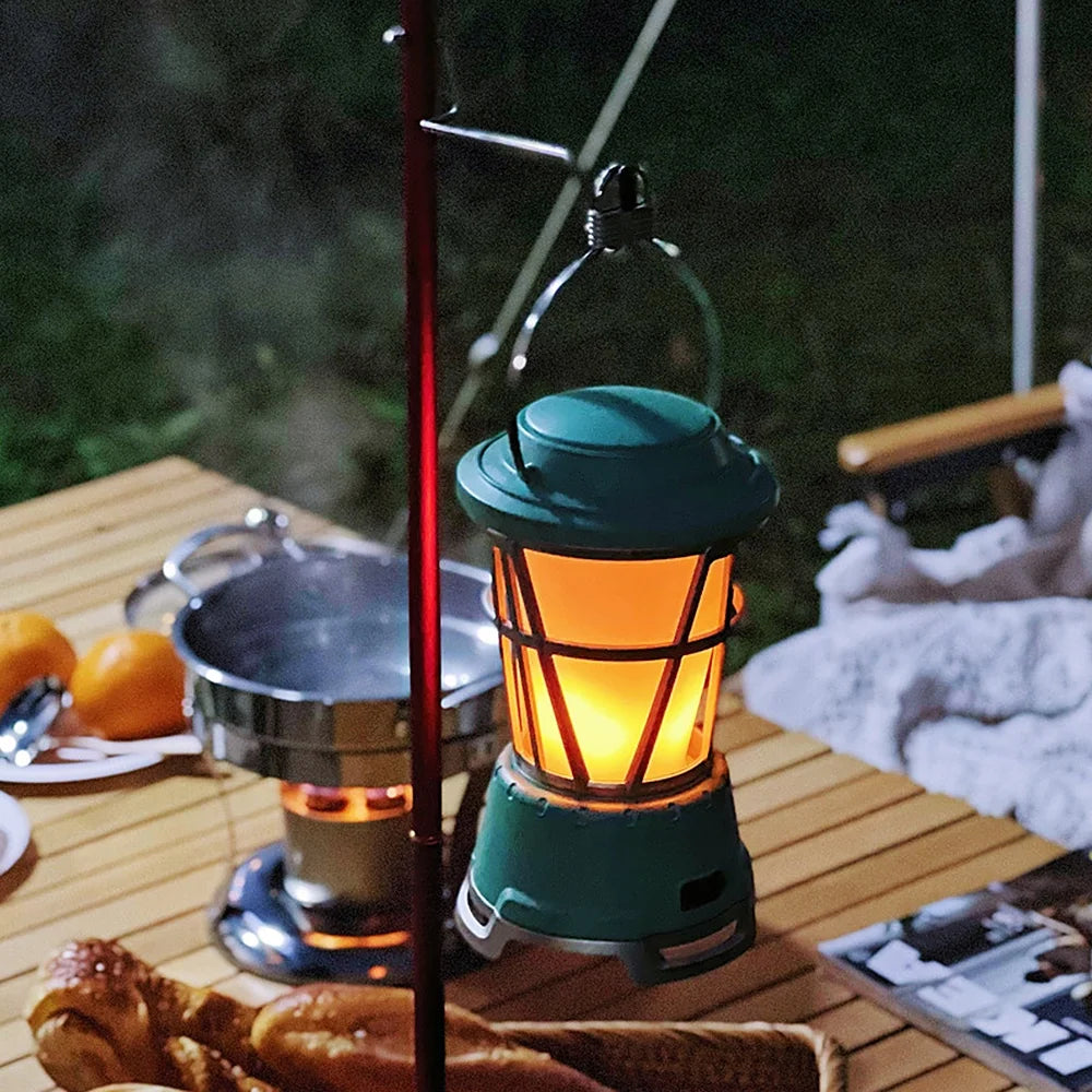 Vintage USB Rechargeable Hanging Lantern LED Night Light S542160