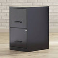 Black 2-Drawer Vertical Filing Cabinet U133