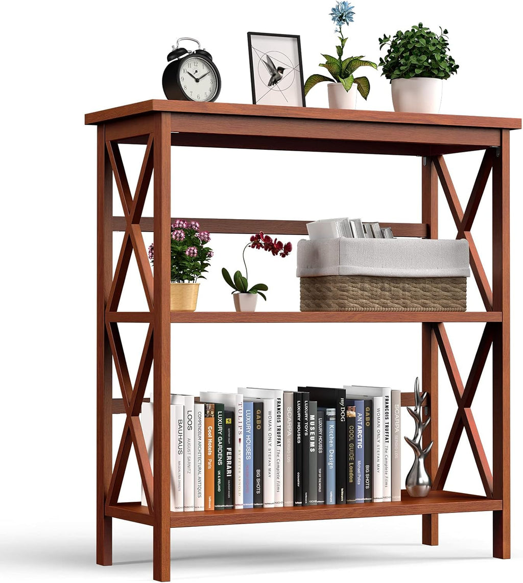 White 3-Tier Wooden Bookshelf N466