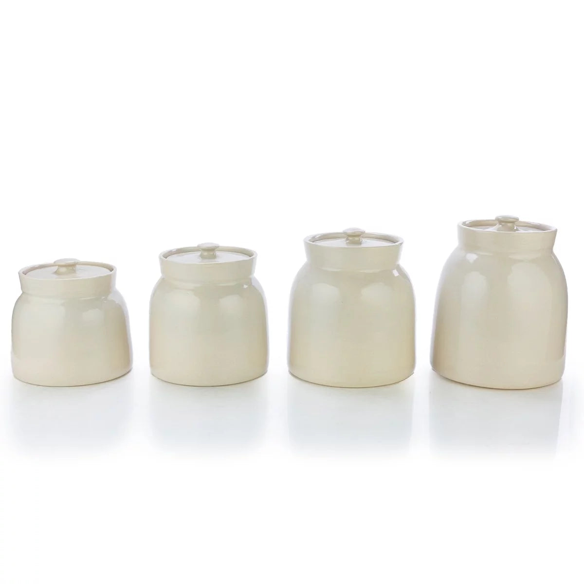 Hand Turned Stoneware Canister Set D755