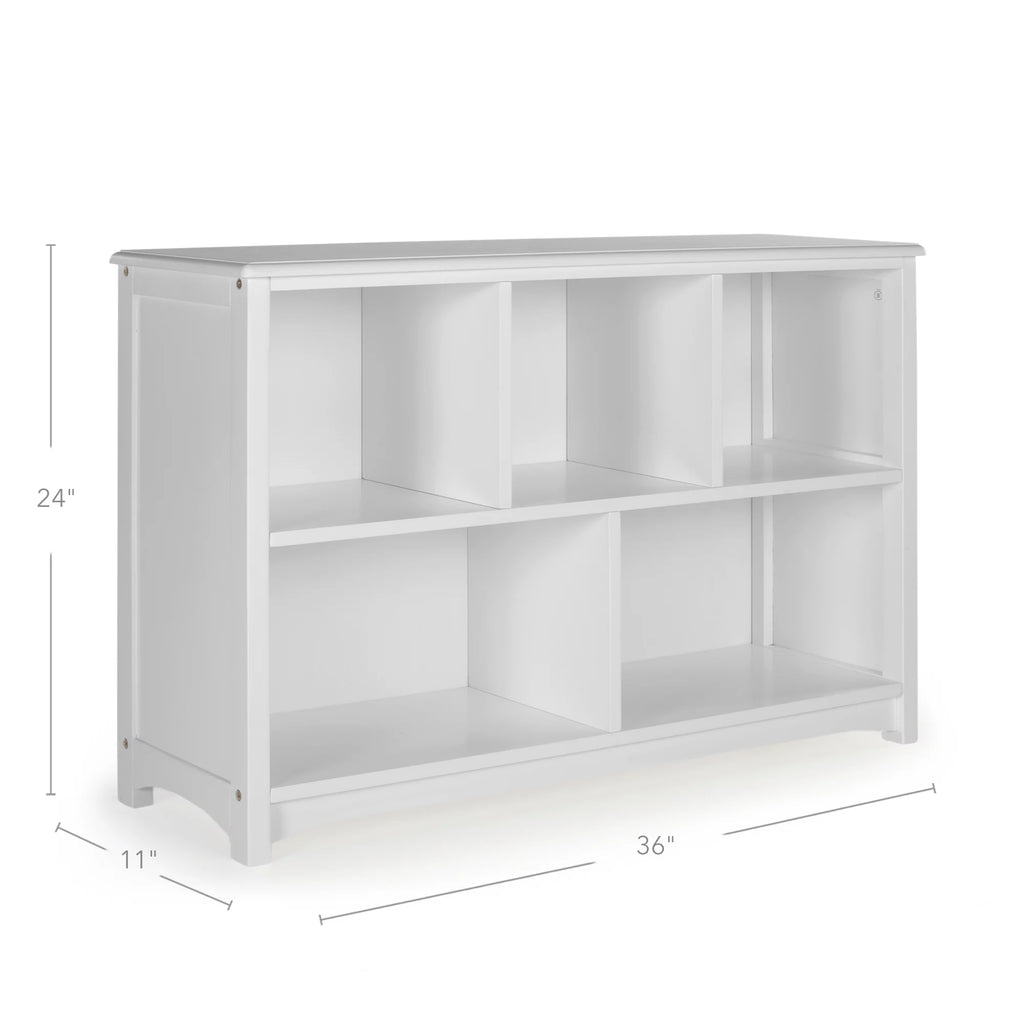 Gray Wooden 5-Compartment Bookshelf M290