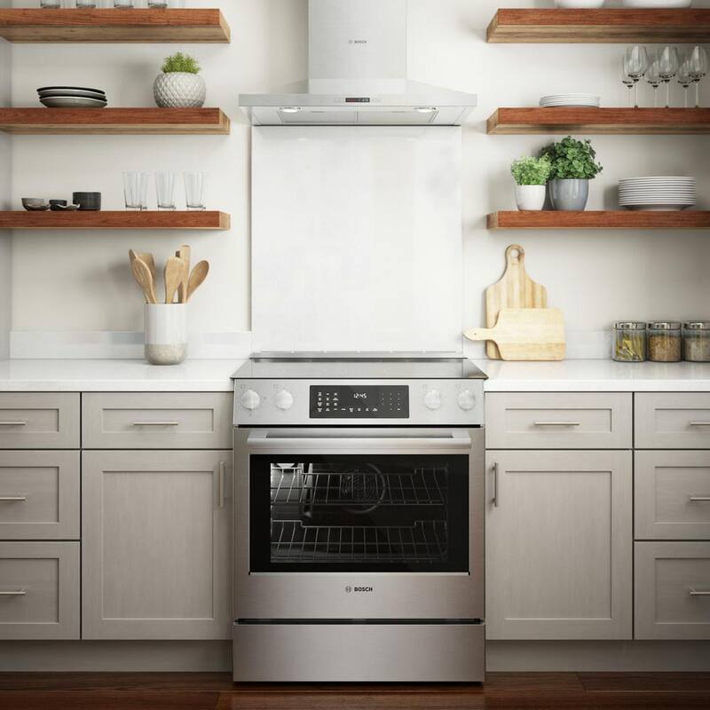 30 in. 4.6 cu. ft. Slide-In Electric Range with Self Cleaning Convection Oven in Stainless Steel W560923