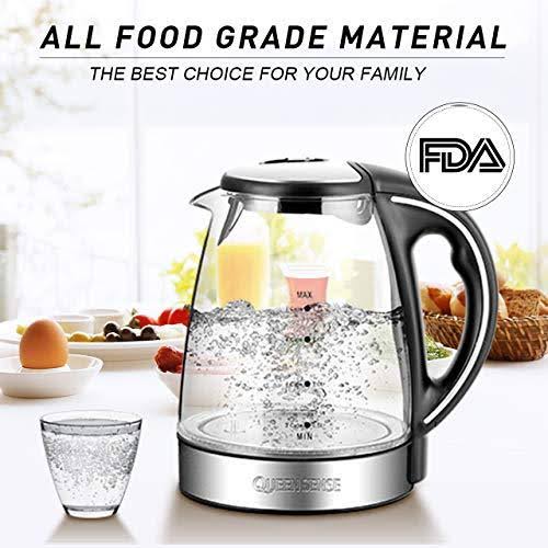 1500W 1.8 Quarts Electric Kettle with Borosilicate V987