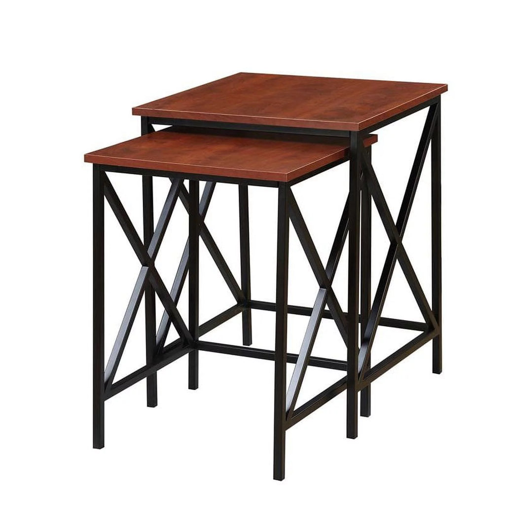2 Piece Nesting End Table Set in Cherry N9961