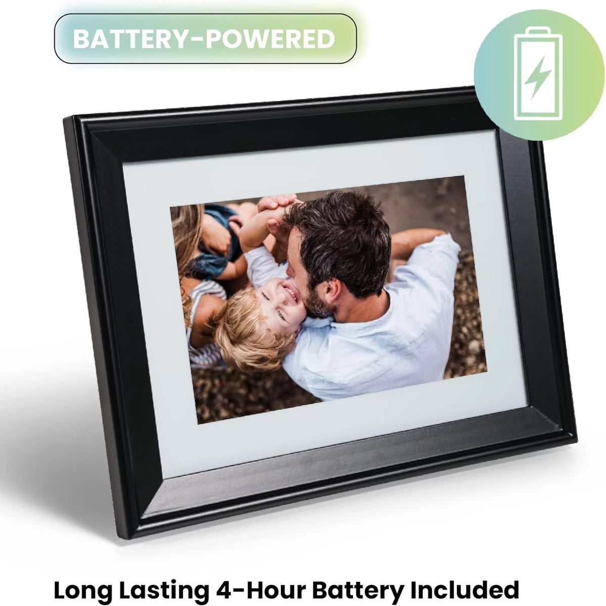 10in WiFi Digital Photo Frame with Battery 32GB Black G5952