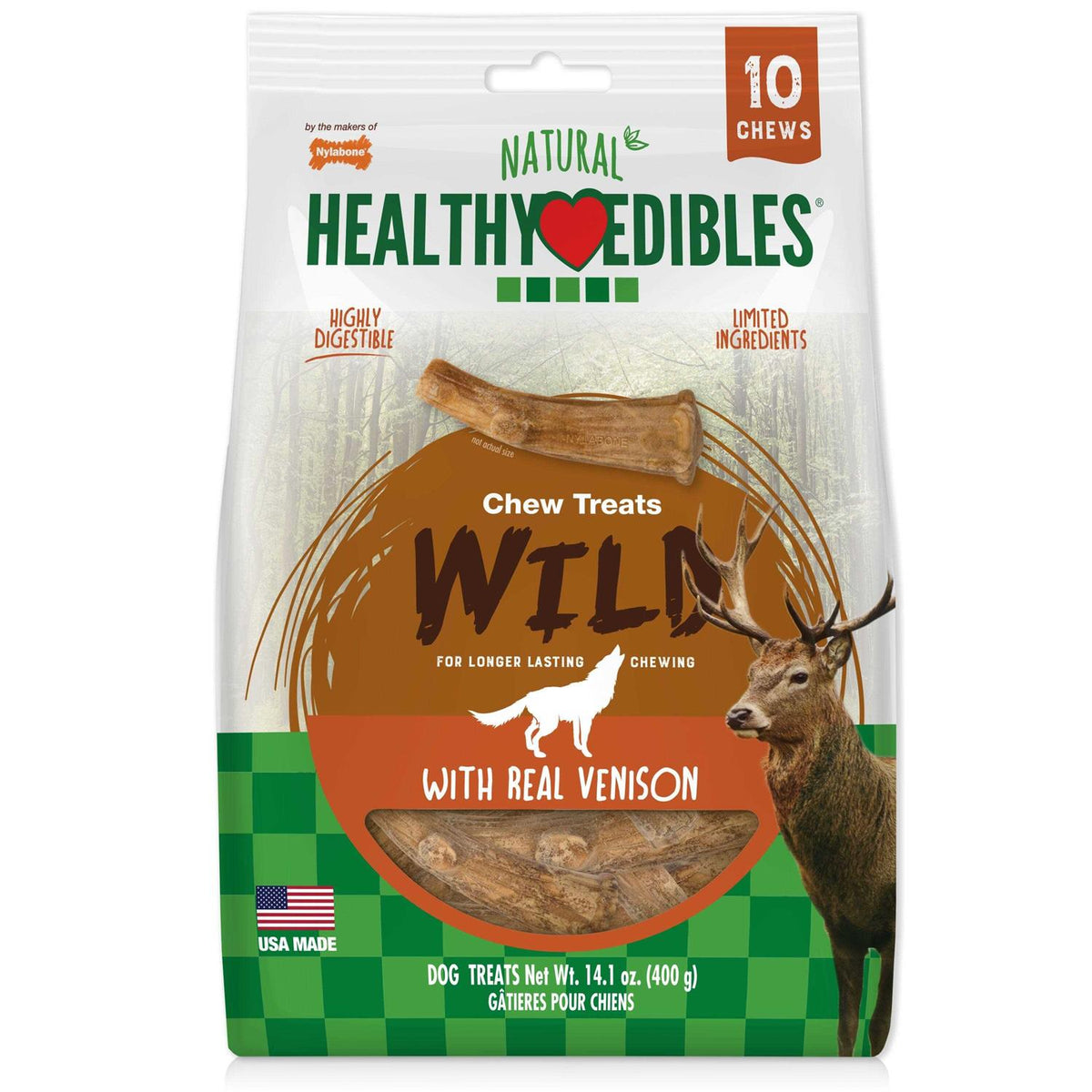 Healthy Edibles Wild Antler Chews Venison D101