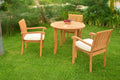3 Seater 4 Pc Teak Dining Set J692518