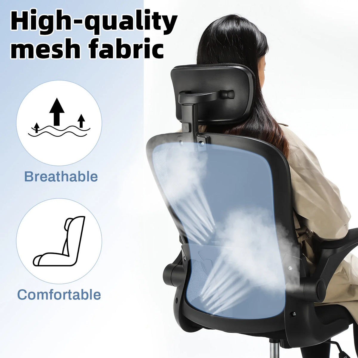 Black Mesh Ergonomic High Back Office Chair K269458
