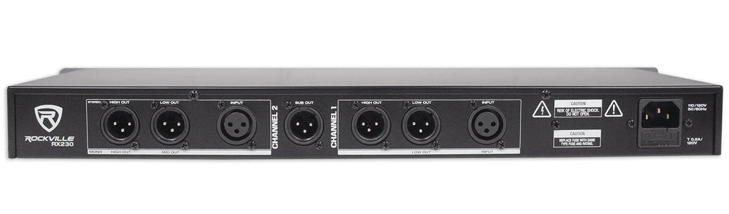 Dual 31 Band 1/3 Octave Graphic Equalizer with 3 Way Mono Crossover L4012