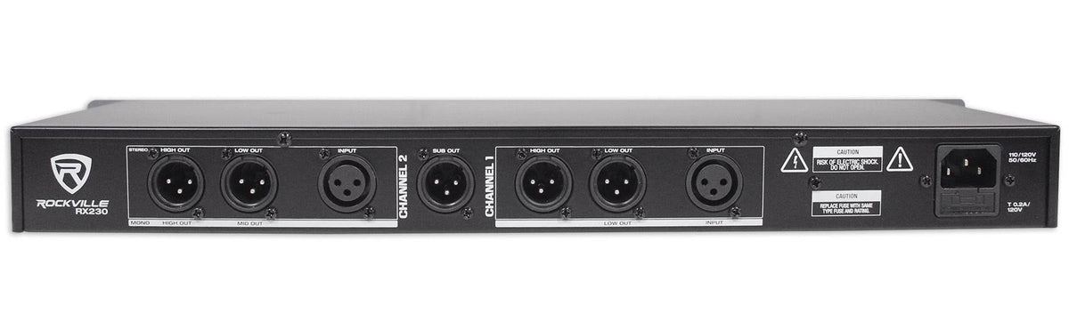 Dual 31 Band 1/3 Octave Graphic Equalizer with 3 Way Mono Crossover L4012