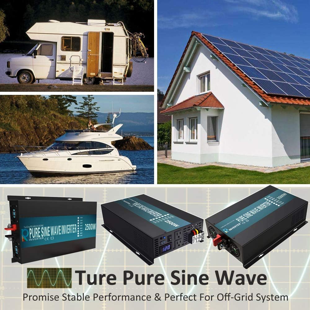 2500 watt 12V Pure Sine Wave Power Inverter S668291