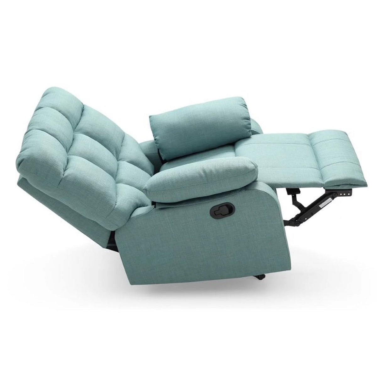 Teal Turquoise Fabric Rocker Recliner Z918488
