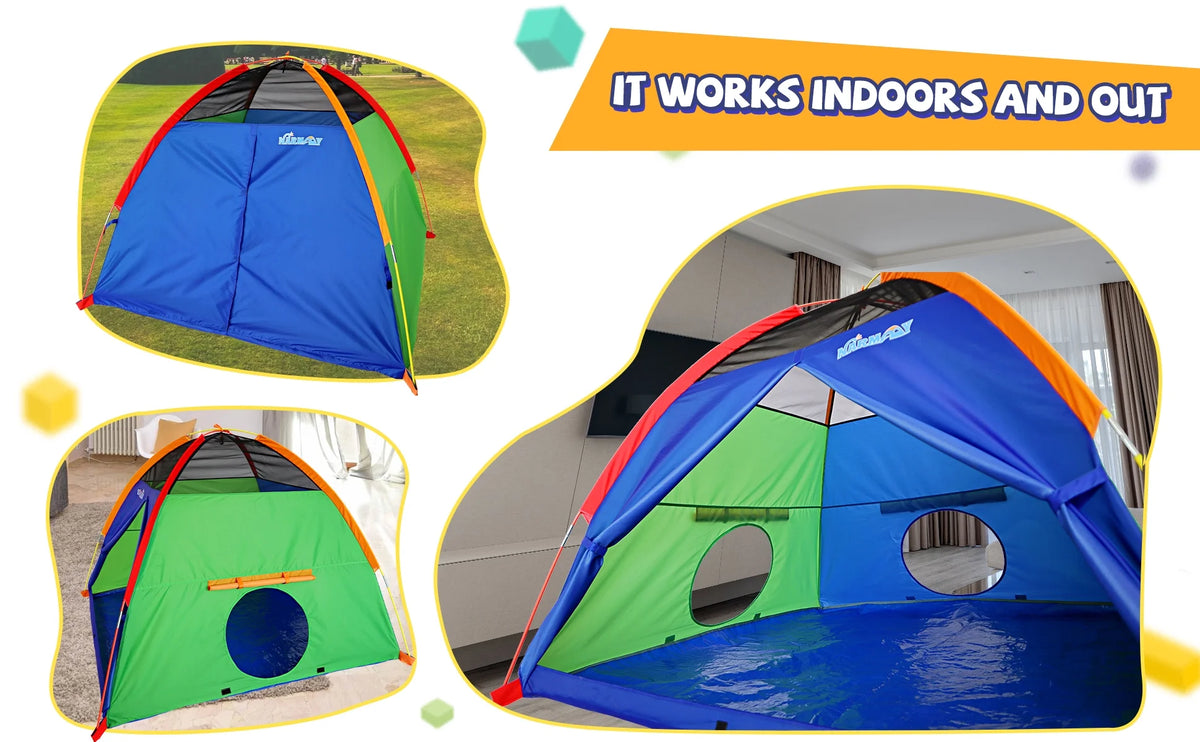 Play Tent for Kids Indoor Outdoor Fun - 60 x 60 x 44 inch M1241