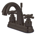 Dark Bronze Centerset Bathroom Faucet with Drain Assembly G949