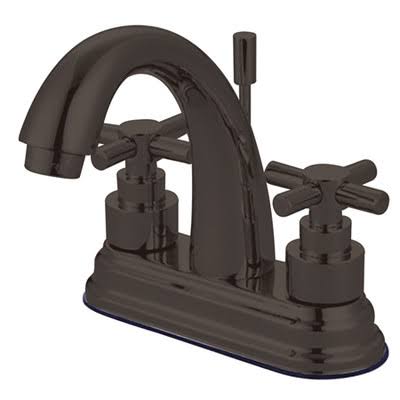 Dark Bronze Centerset Bathroom Faucet with Drain Assembly G949