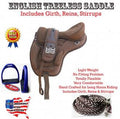 Black Synthetic Treeless Saddle Stirrups L476