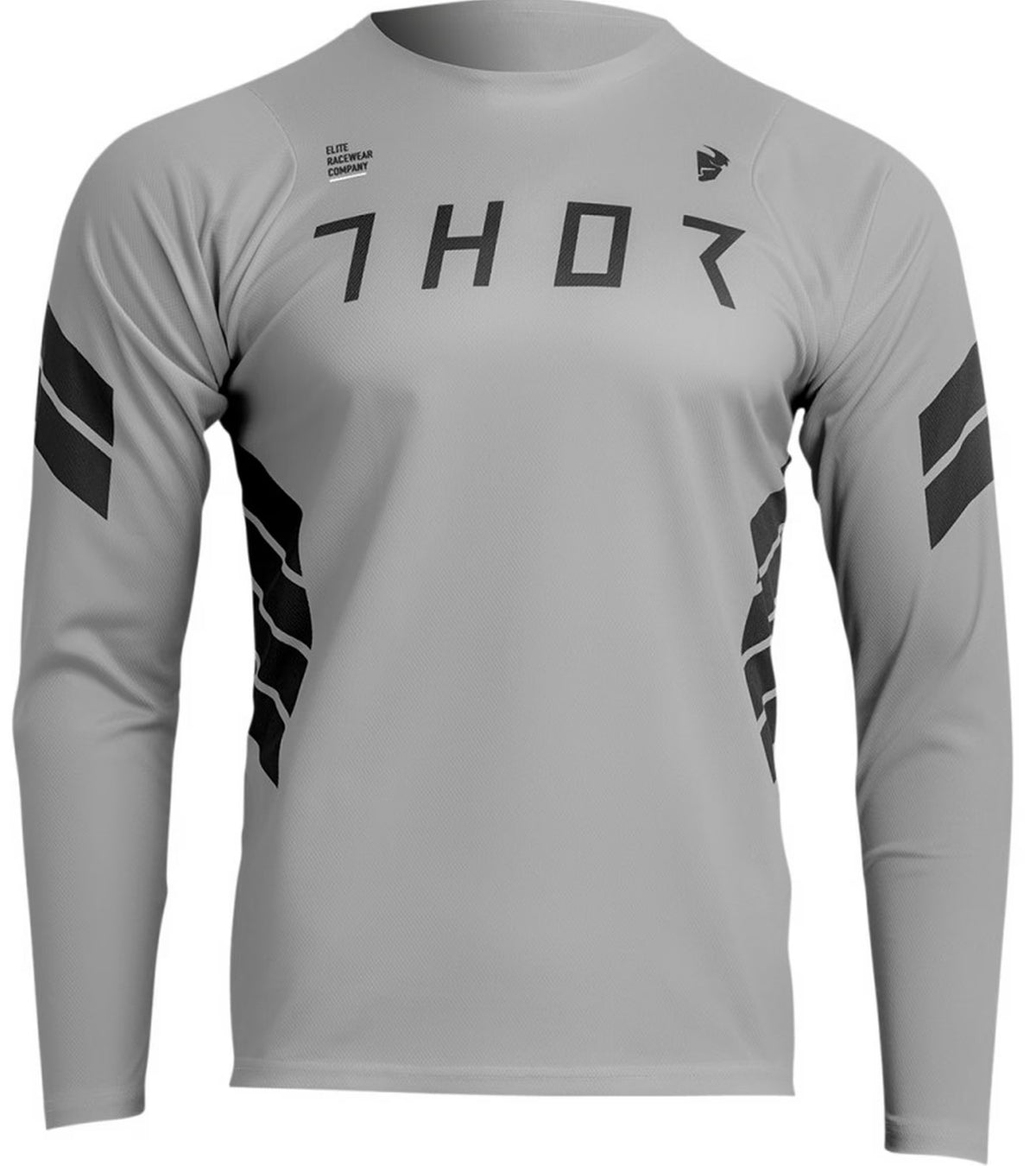Mens Long Sleeve MTB Mountain Bike Jersey Gray U598087
