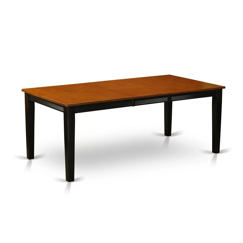 Black 5 Piece Wood Dining Table and Chairs Set K512343