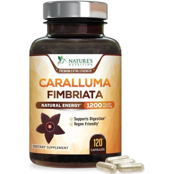 Caralluma Fimbriata Extract 1200mg Vegan Capsules 120 Capsules H104