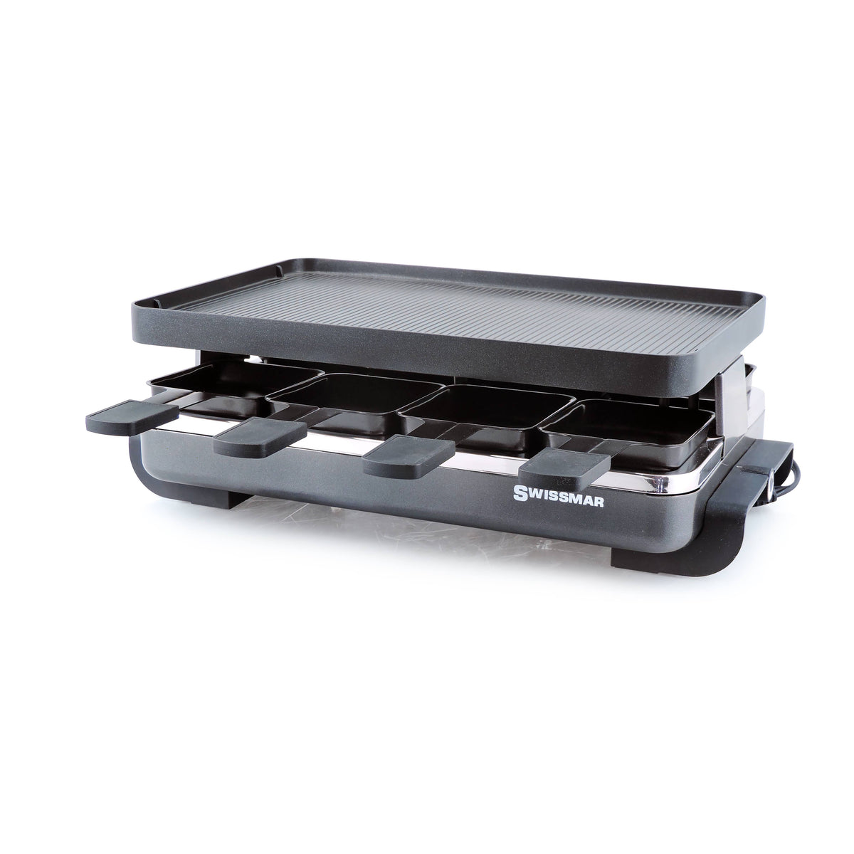 Black 8 Person Raclette Grill H719494