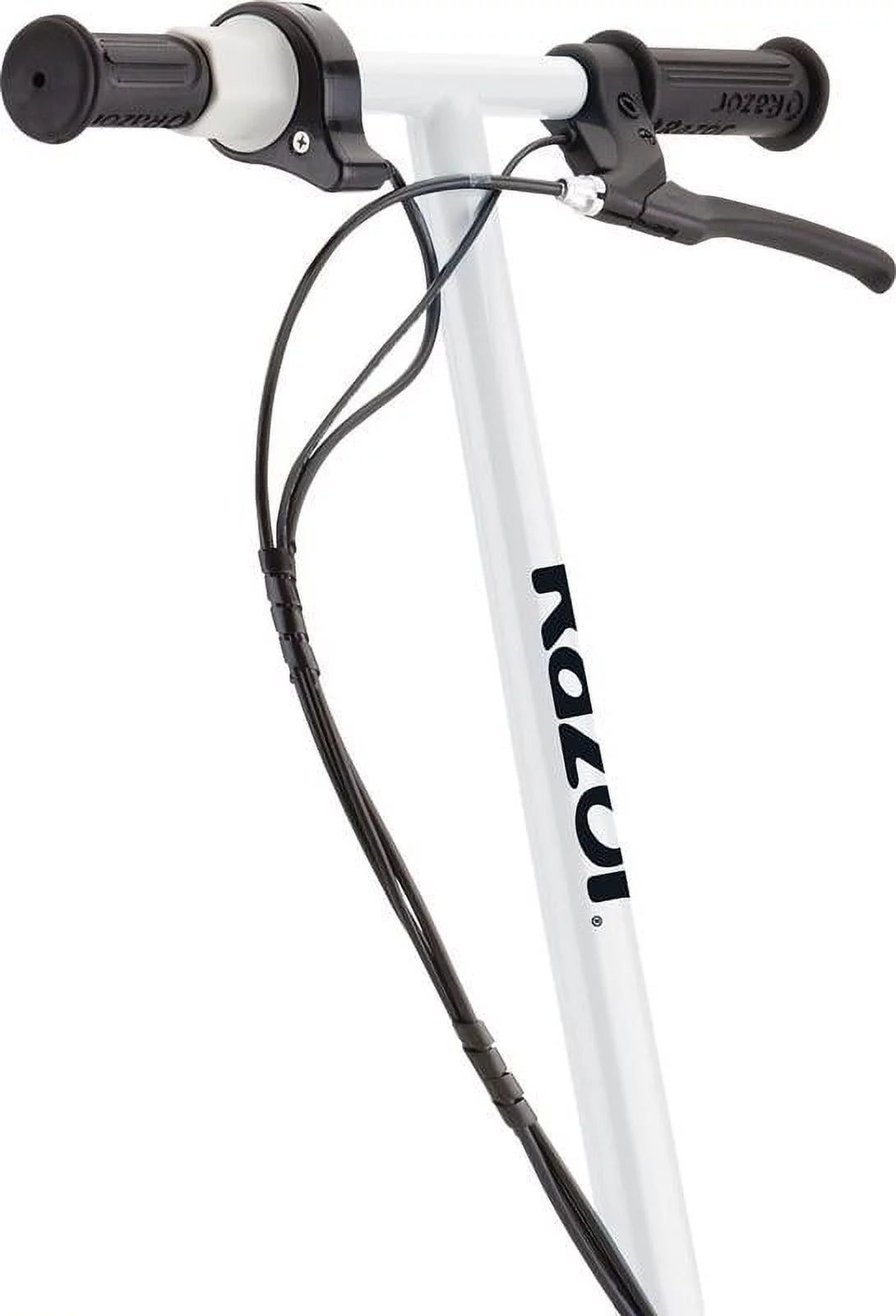 White Electric Scooter with 8" Pneumatic Front Tire D676624