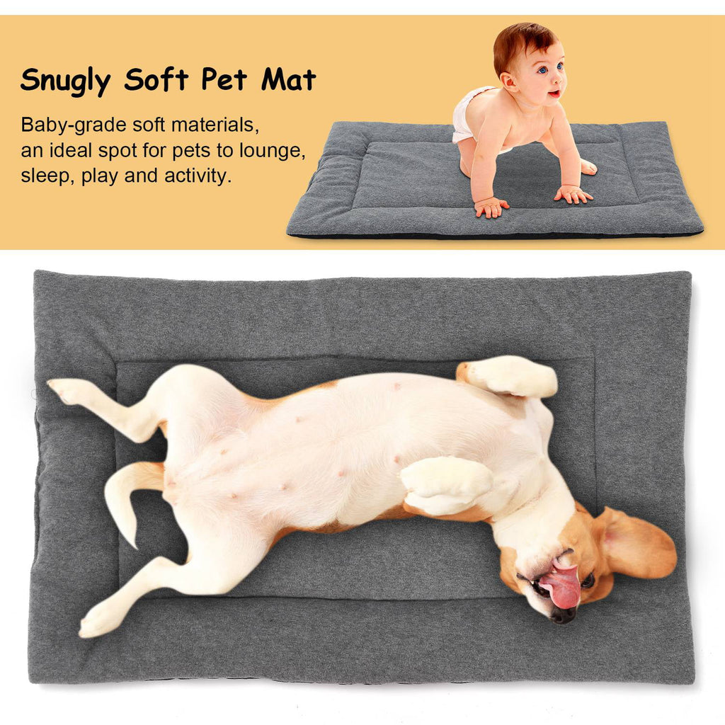Fleece Dog Bed Mat Reversible Water Resistant Cushion Pad W293